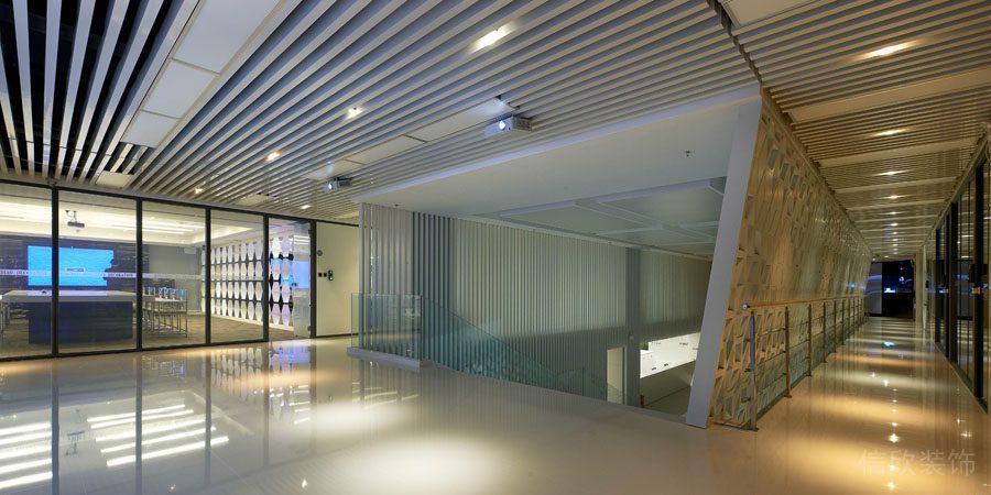 南山區(qū)現(xiàn)代風格辦公室裝修_二樓大廳