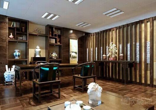 中式高端設(shè)計辦公室陶瓷工藝品裝飾