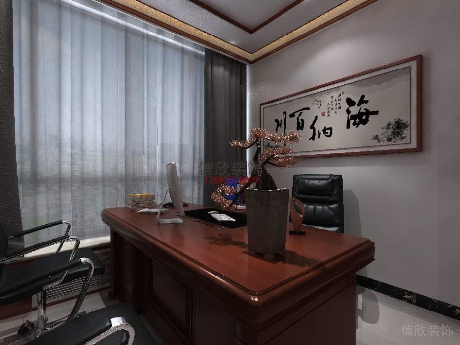 深圳辦公室裝修-部門經(jīng)理室-易明科技公司