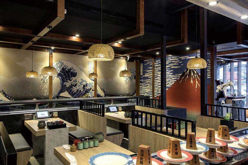 餐廳現代風卡座用餐區(qū)效果圖