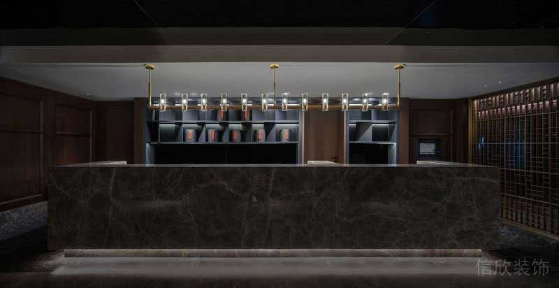 美式現(xiàn)代風格餐飲空間吧臺