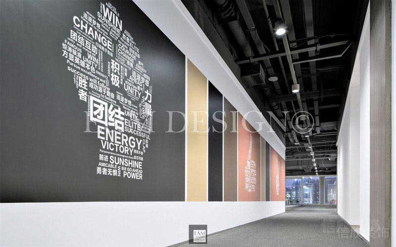 現(xiàn)代風格辦公室主題展示墻
