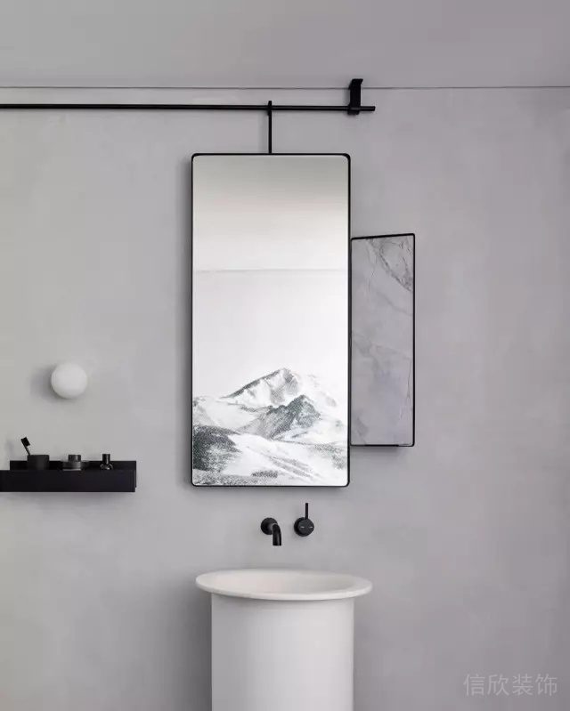 白色圓柱洗手盆