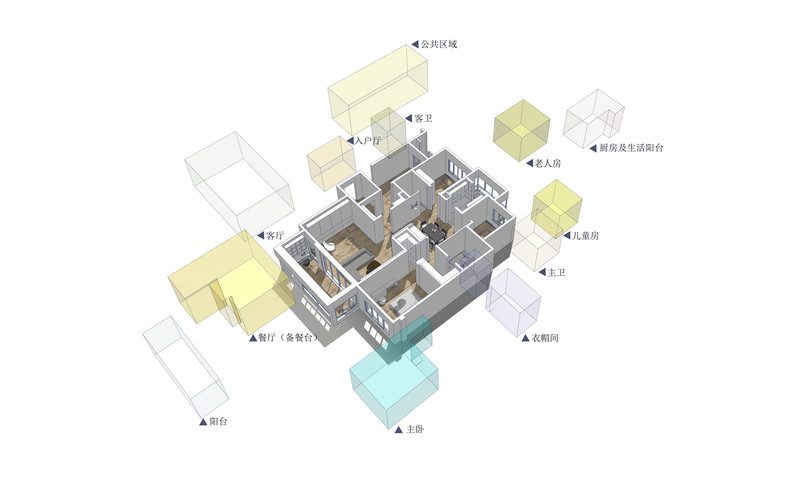 深圳龍崗區(qū)輕奢風(fēng)格家裝裝修立體平面圖