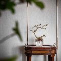 中式墻柜金屬玫瑰金條紋灰調創(chuàng)意設計全屋定制
