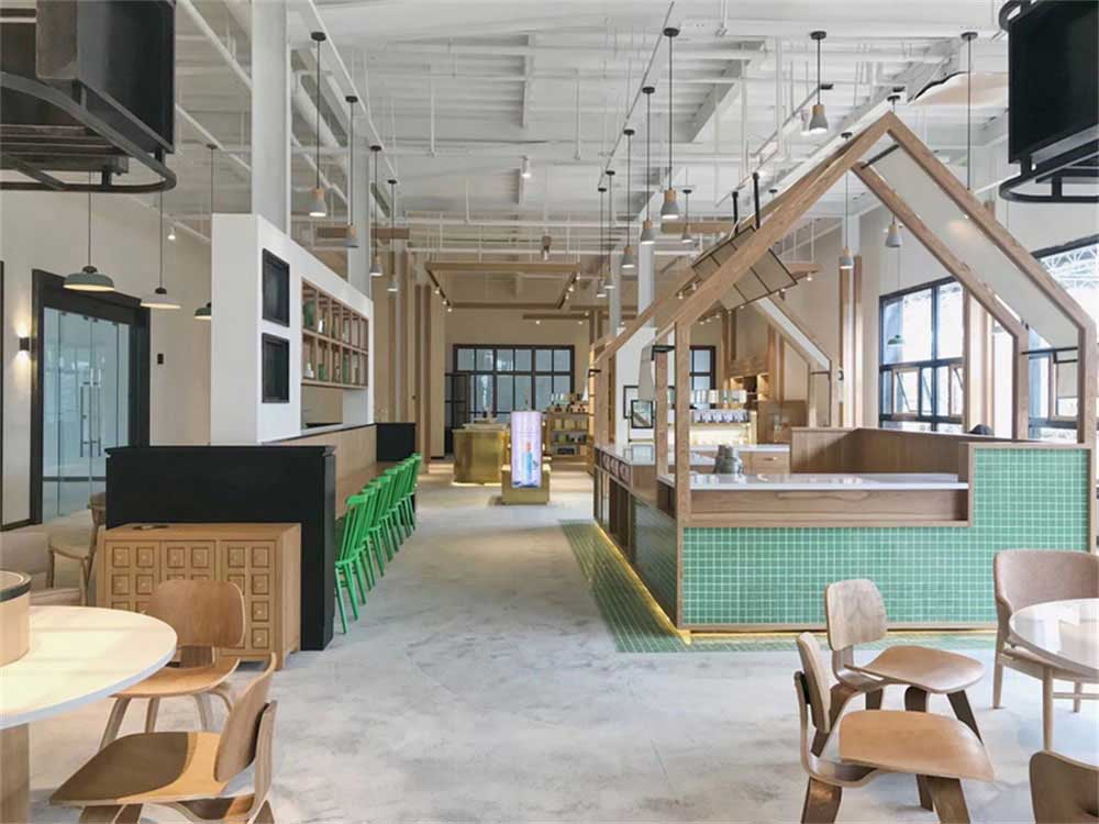深圳南山工業(yè)風餐飲店裝修設計大廳