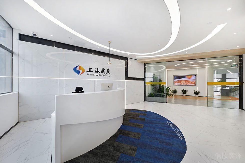 現(xiàn)代風格商務(wù)辦公場所前廳裝修圖