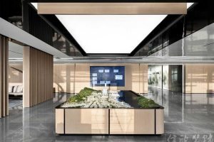 現(xiàn)代簡約風格商務辦公室展廳裝修圖