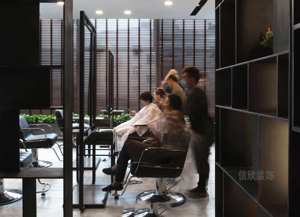深圳羅湖美發(fā)店造型區(qū)裝修設(shè)計(jì)