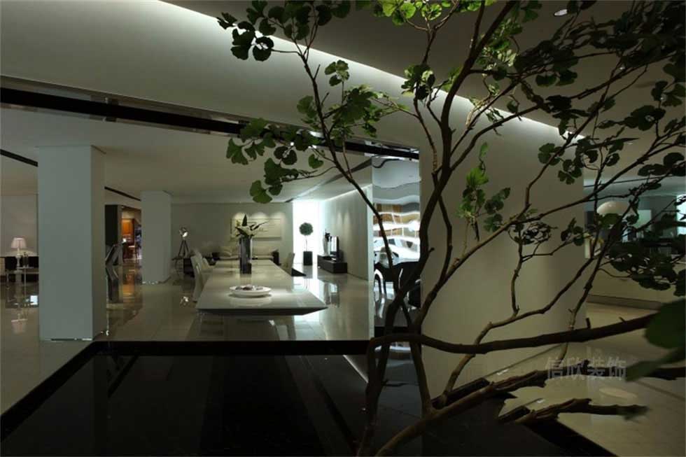 家居門(mén)店展廳裝修植物景觀