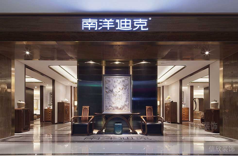輕奢風大理石裝修店鋪鎏金金屬環(huán)形效果