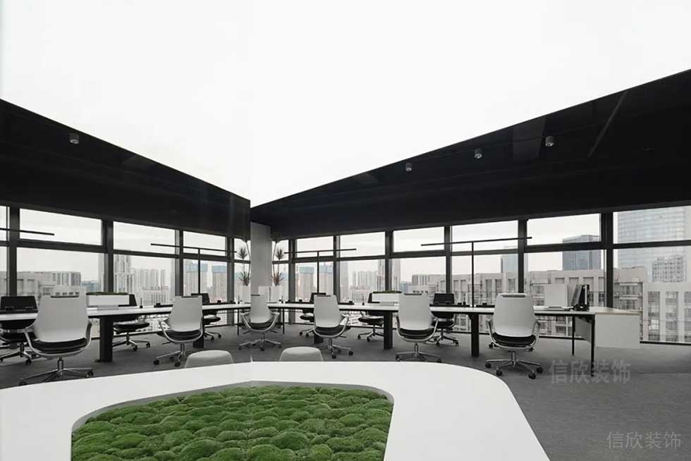 現(xiàn)代簡約風格企業(yè)公司辦公區(qū)效果圖