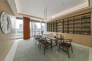 新中式風(fēng)格辦公空間案例茶室設(shè)計圖