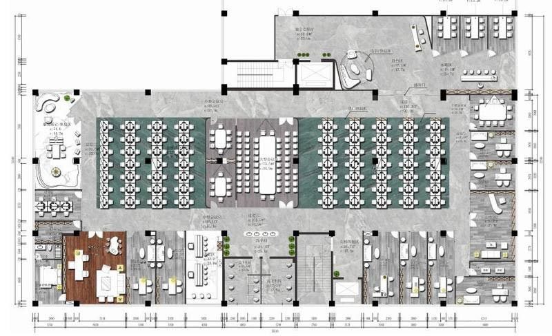 深圳市龍華區(qū)辦公室平面圖