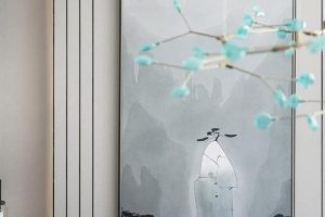 中國(guó)畫(huà)中國(guó)風(fēng)裝修設(shè)計(jì)墻體線條黑白色調(diào)墻體設(shè)計(jì)客廳裝修