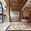 深圳寶安1000平方輕奢風格寫字樓大堂裝修空調暖通系統