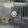 瓷磚地面皮質(zhì)沙發(fā)條天花吊頂效果圖設計