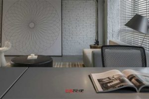 深圳羅湖華都園簡約風(fēng)格工作室裝修設(shè)計案例辦公區(qū)效果圖