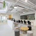 深圳南山佳嘉豪商務大廈1000平方米簡約式工業(yè)混搭風辦公室裝修案例辦公區(qū)