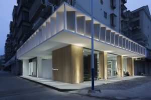 多元極簡風(fēng)辦公室裝修設(shè)計白木色外觀效果圖