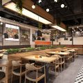 深圳寶安西鄉(xiāng)快餐店中間餐區(qū)裝修設計