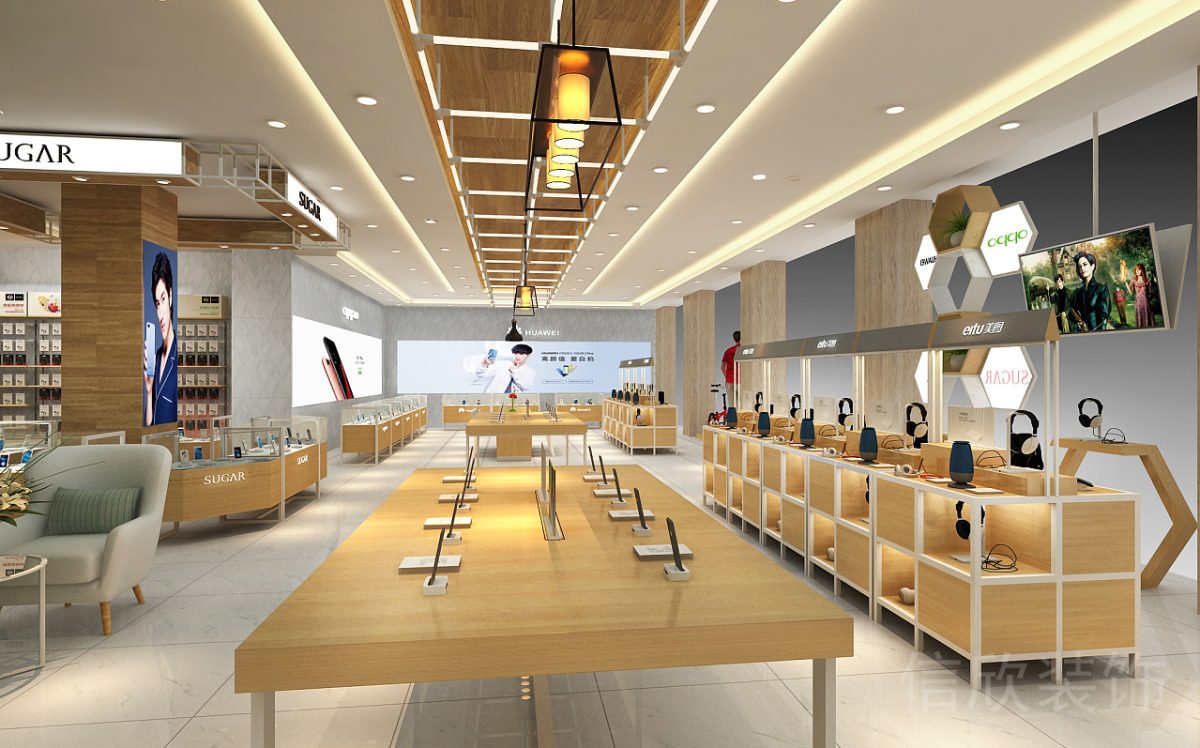 Vivo羅湖東門手機(jī)數(shù)碼店中島展臺(tái)