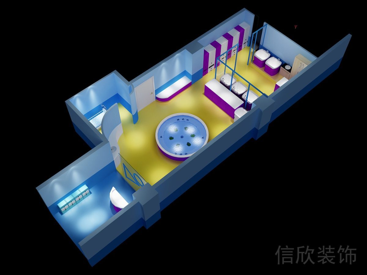 深圳市三環(huán)工業(yè)大廈光明區(qū)天使寶寶兒童教育中心培訓(xùn)機(jī)構(gòu)天線寶寶兒童男女洗手間淋浴整理空間