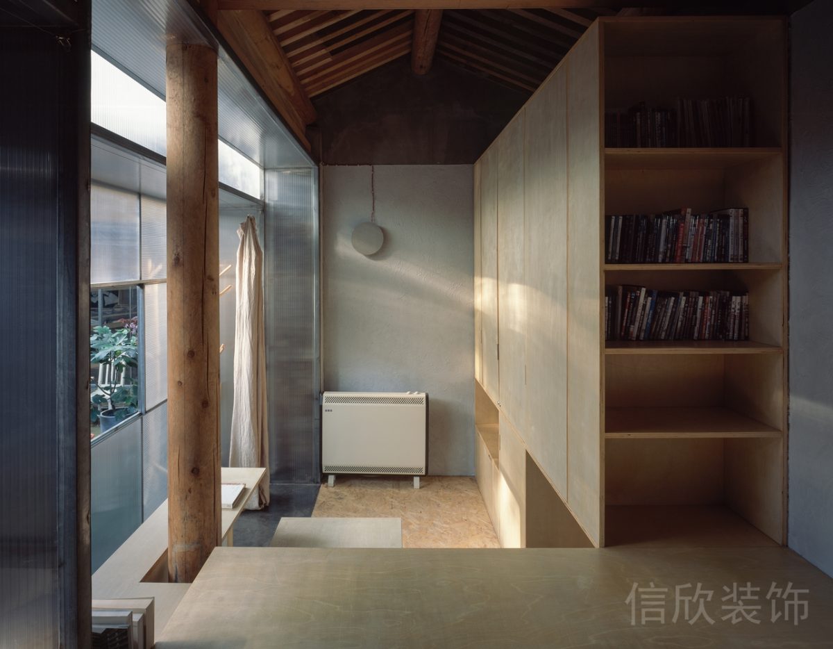 日式裝修收納錢(qián)柜裝修木質(zhì)墻柱效果圖辦公室